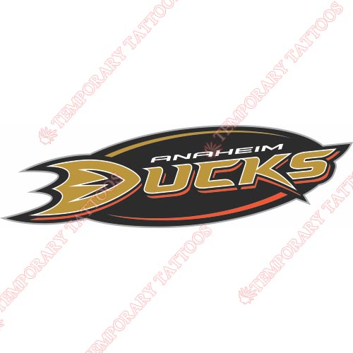 Anaheim Ducks Customize Temporary Tattoos Stickers NO.56